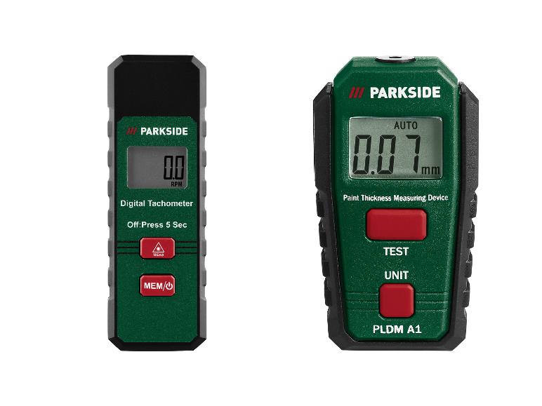 PARKSIDE® Lackdicken-Messgerät PLDM A1 / Digitaler Drehzahlmesser PDDM A1
