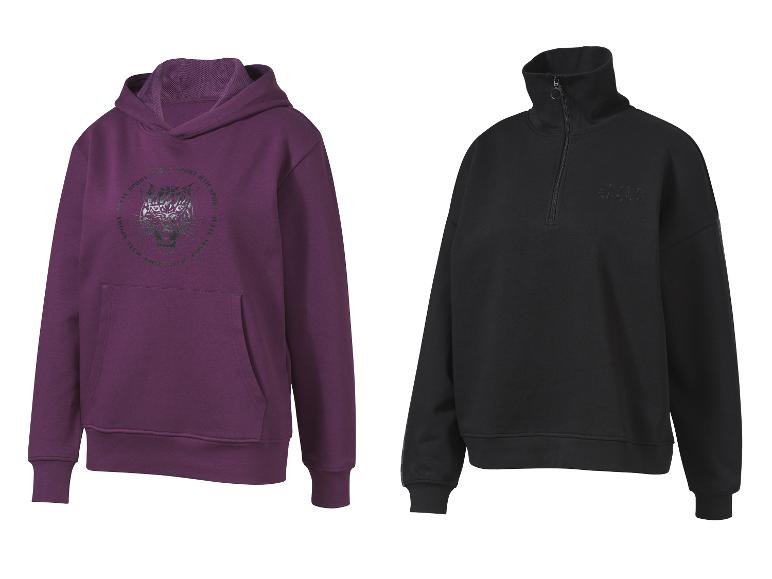 CRIVIT BY JETTE SPORT Damen Sweatpullover, mit HeiQ Mint Technologie