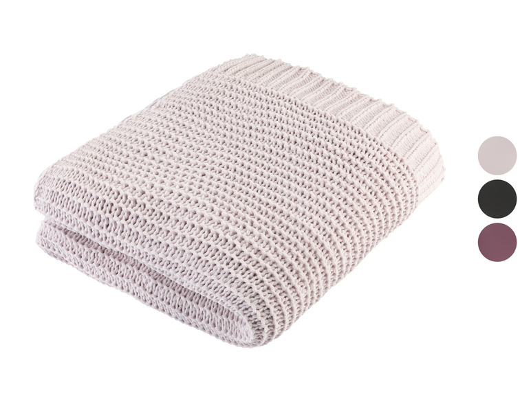 LIVARNO HOME Chenille-Kuscheldecke, 125 x 140 cm