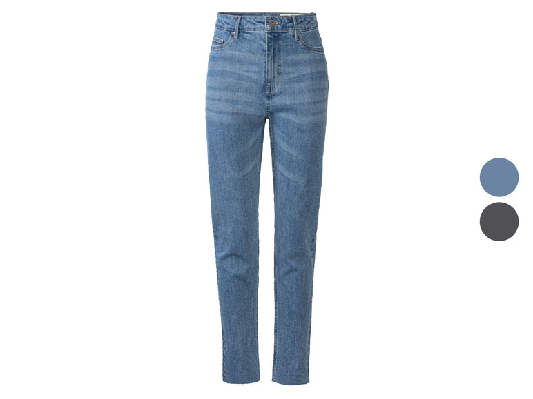 ESMARA® Damen Jeans, Straight Fit, hohe Leibhöhe